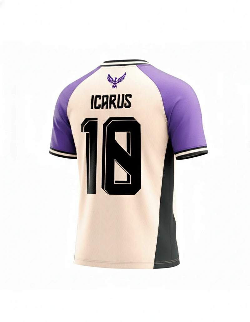 Jersey with 'Icarus' and number '19' on a white background